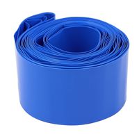 uxcell 30mm Diameter 6M Length PVC Heat Shrink Tube Tubing Blue for 1 x 18650 Battery