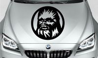 Star Wars Chewbacca (Black 5") Vinyl Decal Sticker for Car Automobile Window Wall Laptop Notebook Etc.... Any Smooth Surface Such As Windows Bumpers