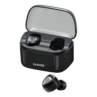 Letsfit Wireless Earbuds, Bluetooth 5.0 Headphones with Built-in Mic, True Wireless in-Ear Earbuds HD Stereo Sound, Bluetooth Earbuds for Running with Portable Charging Case