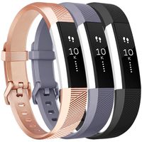 Vancle Bands Compatible with Fitbit Alta HR and Fitbit Alta, Newest Sport Wristbands with Secure Metal Buckle for Fitbit Alta HR/Fitbit Alta