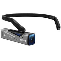 4K 30FPS Camcorder Rechargeable Mini Body Camera ORDRO EP7 Lightweight Head Wearable Video Camera HD 120FPS Vlog Camera Recorder with Built-in 2-Axis Gimbal Stabilizer Autofocus (with 64GB TF Card)