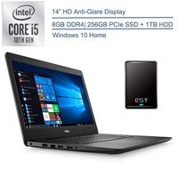 2020 Dell Inspiron 14" Laptop Computer/ 10th Gen Intel Quad-Core i5 1035G4 Up to 3.7GHz(Beat i7-7500u)/ 8GB DDR4 RAM/ 256GB PCIe SSD + 1TB HDD/ 802.11ac WiFi/ Windows 10+ EST 320GB External Hard Drive