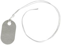 145P Tags 145PTAGS-TG-25LC11 TG-25LC11 Telecom (Pack of 25), 1" x 1-3/4" x 0.06", Grey, 25 Piece