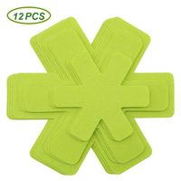 Pots and Pans Protectors, Set of 12 and 3 Different Size, Green Pot Dividers Pads/Stacking Pan Protectors/Pan Separators Pads for Protecting and Separating Pots and Pans