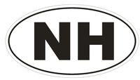 NH New Hampshire Euro Oval Vinyl Bumper Sticker Decal D475 Laptop Tablet 5"
