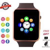 Hocent Smart Watch, Smartwatch with SD Card Camera Pedometer Phone Call Text SNS SMS Sync SIM Card Slot Music Player Alarm Compatible with Android and iPhone (Partial Functions) for Men Women Teens