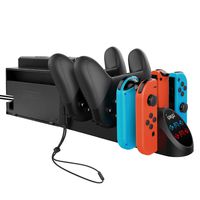 Charger Dock for Nintendo Switch Joy-con and Pro Controller, Charging Station Replacement Accessories for Nintendo Switch Controller