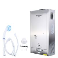 Ridgeyard 18L / 4.75GPM LPG Propane Gas Tankless Instant Hot Water Heater With Shower Head Indoor Bathroom Supplies