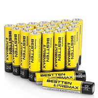 Bestten Professional Alkaline Batteries, AAA 24 Pack, High Capacity, 10 Year Freshness Guarantee