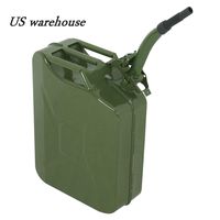 Teekland 5 Gallon 20L Metal Gas Tank Can (US Stardard) Gas Can Power Emergency Backup Tank with Flexible Spout Green (1)