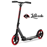 Lascoota Scooters for Kids 8 Years and up - Quick-Release Folding System - Dual Suspension System + Scooter Shoulder Strap 7.9" Big Wheels Great Scooters for Adults and Teens (RED, Kids/Adult)