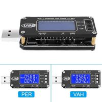 PEMENOL DC-DC USB Step UP/Down Power Supply Module 3.5V-12V to 1.0V-24V Adjustable Boost Buck Converter Voltage Regulator Board Digital Display Voltmeter Ammeter Power Time Battery Capacity Tester