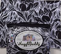 'NUGGLEBUDDY Microwavable Moist Heat & Aromatherapy Organic Rice Pack. Cozy MIDNIGHT IRIS Flannel Fabric with"SWEET LAVENDER" Aromatherapy. GREAT GIFT IDEA!