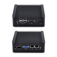Barebone Mini PC with Intel Celeron j1900 Processor, Quad core 2.42 GHz, AES-NI Fanless Dual LAN Support Linux Windows OS