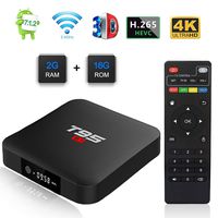 TUREWELL T95 S1 Android TV Box, Android 7.1 tv Box Amlogic S905W Quad Core 2GB RAM 16GB ROM Media Player with Digital Display HDMI HD 4K Ethernet WiFi 2.4GHz