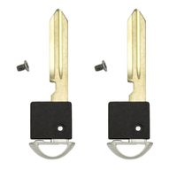Keyless2Go New Uncut Keyless Emergency Insert Key Blade NI06 NI05 w/Out Transponder Chip (2 Pack)