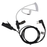AIRSN 2 Pin Transparent Acoustic Tube Earpiece/Headset for Motorola Two Way Radio CP200, GP2000 Walkie Talkies
