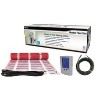 King Electric FCM1-25T 120-volt Electric in Floor Heating Mat 25 Square Feet with Stat