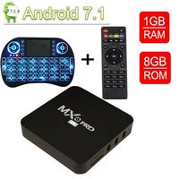 VGROUND Android TV Box with 3D 4K H.265 Decoding 2.4GHz S905W Quad Core 64 Bit 1/8G, Wireless Keyboard (Dispatched from US)