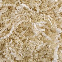 Crinkle Cut Paper Shred Filler (1/2 LB) for Gift Wrapping & Basket Filling - Light Ivory | MagicWater Supply