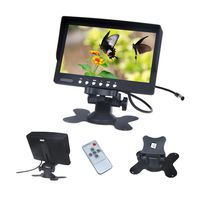 Car Monitor 7 Inch TFT LCD high Resolution Screen Rotatable NTSC/PAL Video System IR Remote Control Low Power Consumption