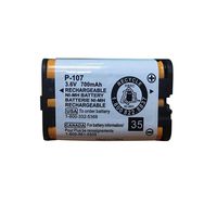 BAOBIAN HHR-P107 Rechargeable Battery 3.6v 700mAh Compatible with for Panasonic Cordless Phone HHR-P107 HHRP107 HHR-P107A HHRP107A KX-TG6071 Telephone Handset(Single)