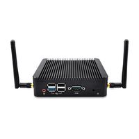 Qotom Q190s Smallest Dual LAN Mini pc with Quad core CPU J1900 8Gb Ram 256Gb Ssd Windows 7 Pro 300m Wireless Low Power pc