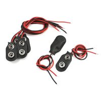 Semoic Power 15cm Cable 9V Battery Terminal Connection Holder 6 Pieces