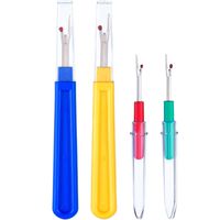 eBoot 4 Pieces Colorful Seam Ripper Plastic Handle Sewing Stitch Thread Unpicker Sewing Tools