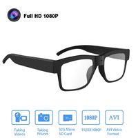 Camera Glasses 1080P,HD Video Glasses Max 32GB Memory Card - Eye Glasses with Camera - Wearable Camera