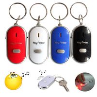 Whistle Sound LED Key Finder Locator Find Lost Car Wallet Keys Anti-Lost Tracker with Keychain, Color Random