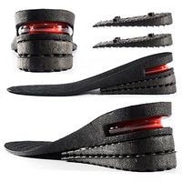 Height Increase Insole 3-layer Air Cushion Heel Insert Lift Shoes Insole for Men and Women Invisible Elevator Adjustable Breathable Insoles