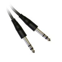 ACL 10 Feet Audio Cable (1/4 Inch Stereo Male to 1/4 Inch Stereo Male), PVC Jacket, Black