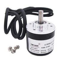 TWTADE / 100P/R Incremental Rotary Encoder DC 5-24V Wide Voltage Power Supply 6mm Shaft AB Two Phases