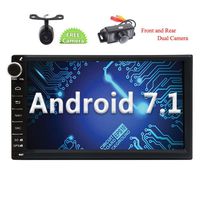 Eincar Android 7.1 Nougat in Dash 7 inch Double din Car Stereo with GPS Navigation Autoradio Bluetooth Car Player Front & Reverse Camera Headunit Support Wifi/4G Mirror Link USB/SD Subwoofer