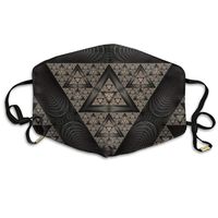 Sierpinski Time Abstract Reusable Polyester Dust Mask Health Care Mask
