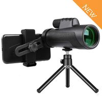 Aigen 12X50 Monocular Telescope for Smartphone with Tripod and Phone Shutter Remote Control Nitrogen Filled Waterproof Fogproof BAK4 Prism FMC Lens One Hand Focus Compact Zoom Highdefinition