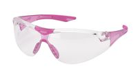 Elvex WELSG18CSLPINK Avion, One Size, Clear Lens/Slim Fit Pink Temple