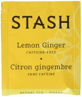 Stash Tea Lemon Ginger Herbal Tea 100 Count Box of Tea Bags, Premium Herbal Tisane, Citrus-y Warming Herbal Tea, Enjoy Hot or Iced