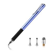 Capacitive Stylus Pens-Dinines [2 in 1 Precision Series] Universal Disc Stylus Touch Screen Pens for All Touch Screens Cell Phones, Tablets, Laptops (One Piece, Blue)