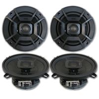 4 x Polk Audio 5.25" 2-Way Car Audio Boat Marine ATV UTV Audio Coaxial Speakers 5-1/4"
