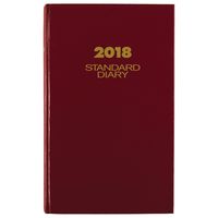 AT-A-GLANCE Standard Diary, January 2018 - December 2018, 8-3/16" x 13-7/16", Extra Large, Daily Reminder, Red (SD38178)