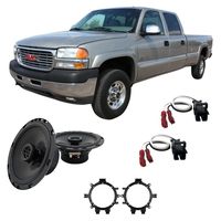 Compatible with GMC Sierra HD 2001-2002 Front Door Replacement Harmony HA-R5 Speakers New