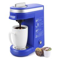 CHULUX Coffee Maker Machine,Single Cup Pod Coffee Brewer with Quick Brew Technology,Blue
