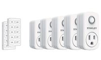 Stanley SK506 37206 5-Pack Wireless Light Switch Remote System, 2 Transmitters, White