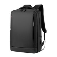 Travel Business Laptop Backpack, Wear-resistant & Waterproof Colleague School Daypack Bag with USB Charging Port, 35L Large Durable Slim Zippered Computer Rucksack for Men/Women (Black)