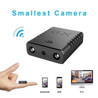 Smallest WiFi Spy Hidden Camera Mini Wireless Camera HD Indoor Home Smallest Spy Nanny Cam Security Cameras with Motion Detection/Night Vision/Cloud Storage for iPhone/Android Phone/iPad/PC