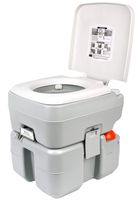 Leader Accessories Portable Toilet - Travel Toilet with Level Indicator - 3 Way Pistol Flush - Rotating Spout, for Camping, Boating, Traveling & Roadtripping - 5.3 Gallon (20L)