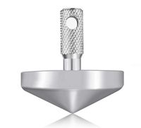 Life Game Precision Stainless Steel Spinning Top Silver Plated, EDC Desk Toy, Accurate Portable Spinner Top Toys, Metal Spinning Tops, Unique Gift for Kids/Adults