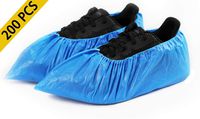 Shoe Covers Disposable - 200 Pack (100 Pairs) Disposable Boot & Shoe Covers Waterproof Slip Resistant Shoe Booties (Large Size - Fit US Men's 11 & US Women's 12.5)